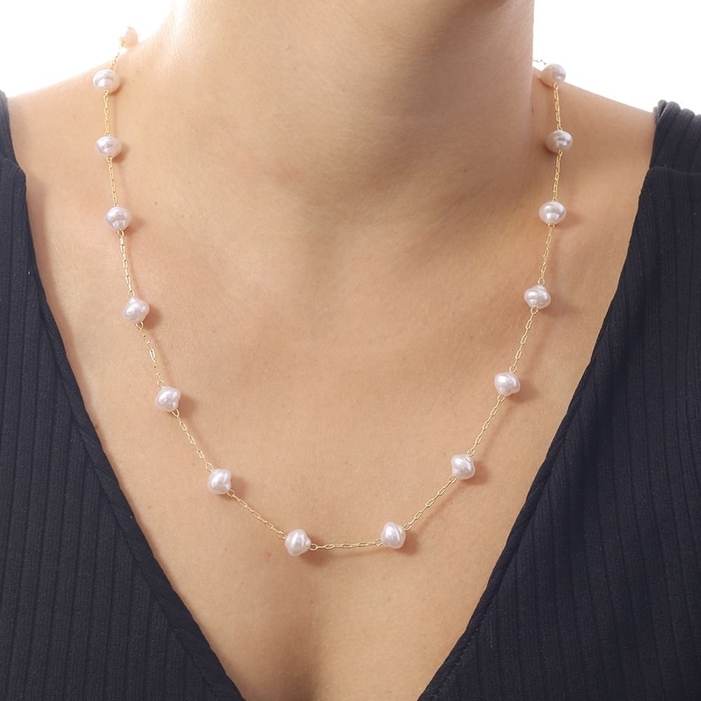 Co-360-Fo Colar Pérolas (55cm+10cm)