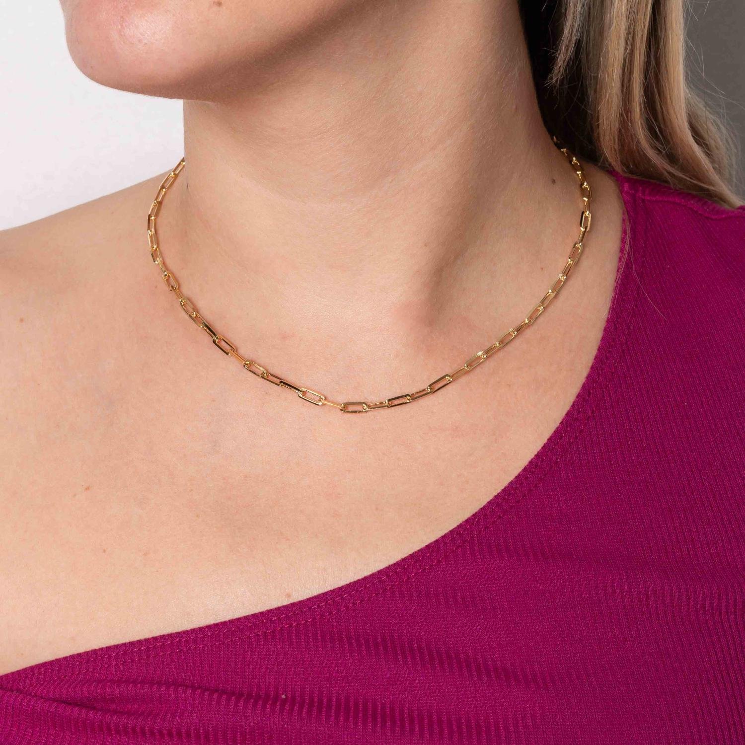 Co-387-Fo Choker De Elos Pequenos (32cm+10cm).