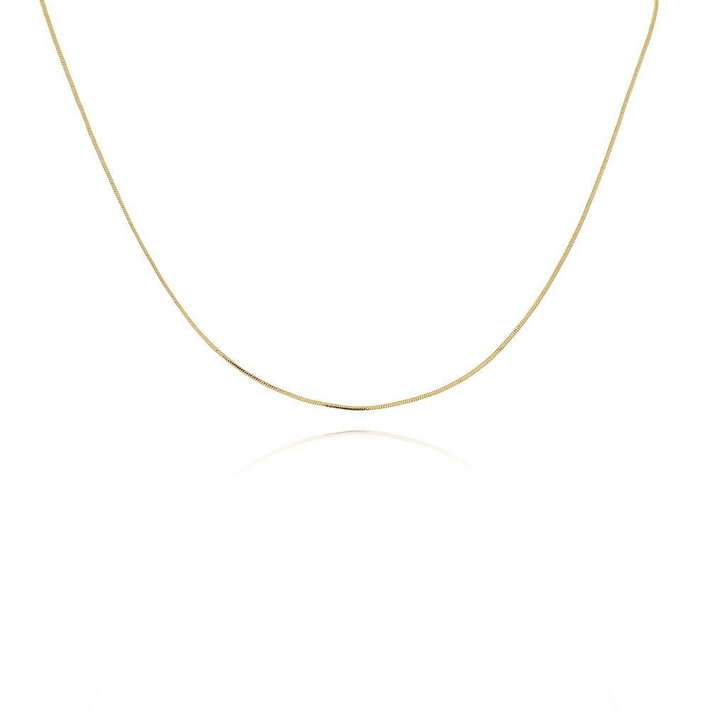 Co-96-Fo (40cm+5cm) Corrente Rabo De Rato Fina