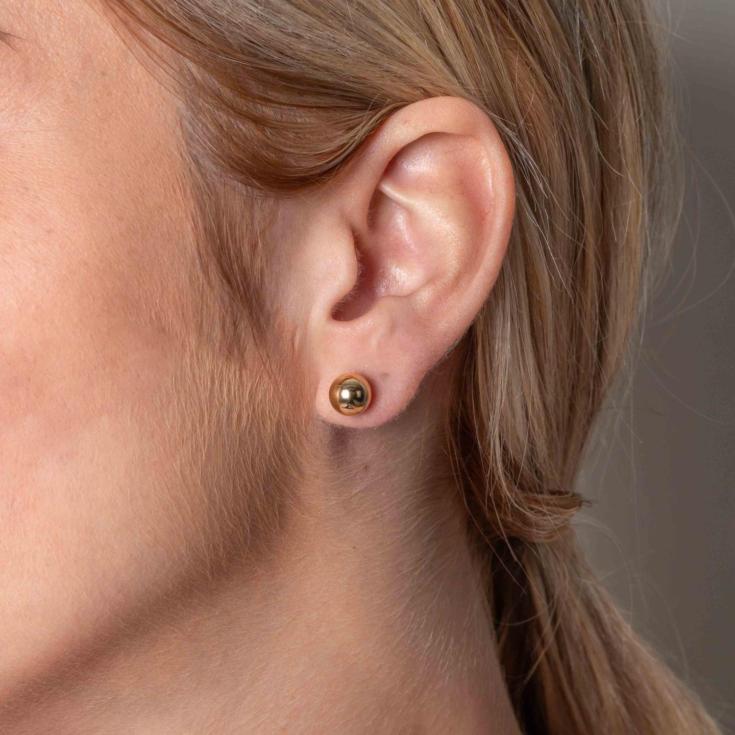 Cr6-08-Do (8mm) Brincos De Bolinhas Lisas Cartela Com 6 Pares Cr6-08-Do (8mm) Brincos De Bolinhas Lisas Cartela Com 6 Pares