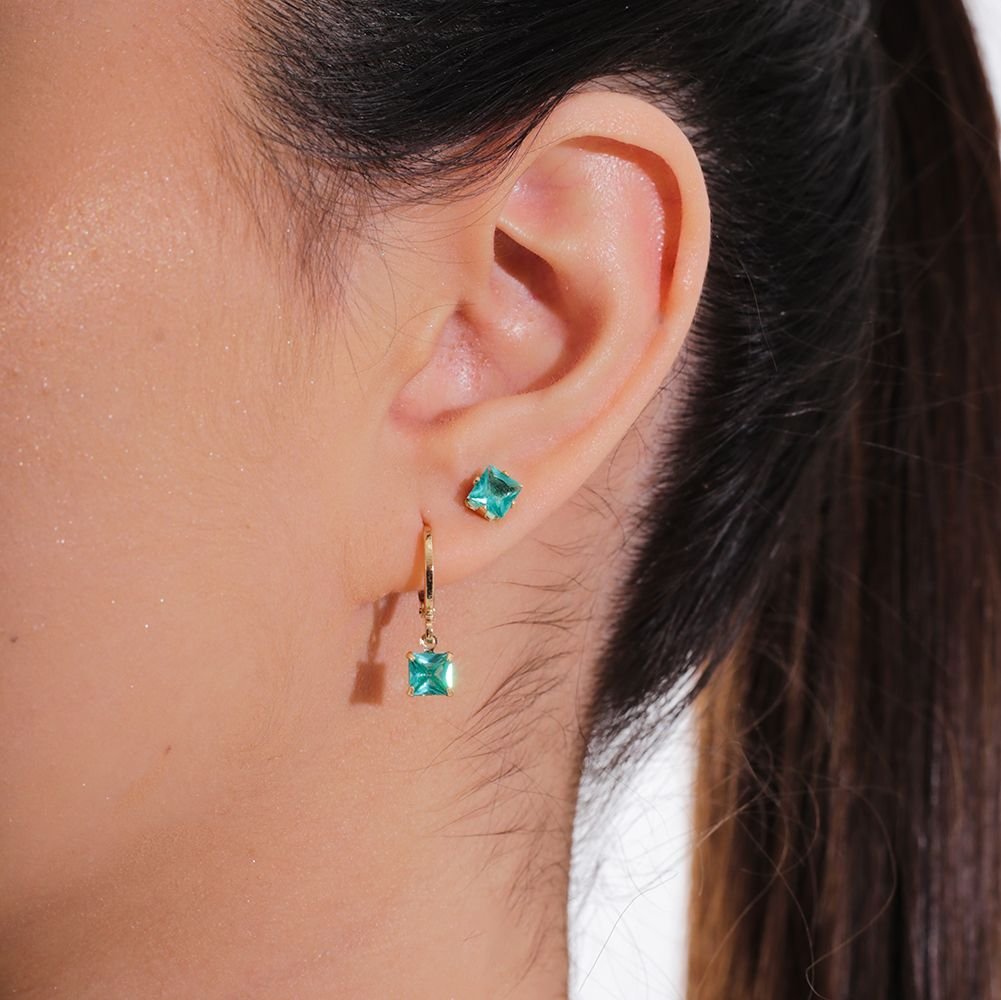 Duplo-35-Do Brinco Duplo Argolinha E Ponto De Luz Azul Claro