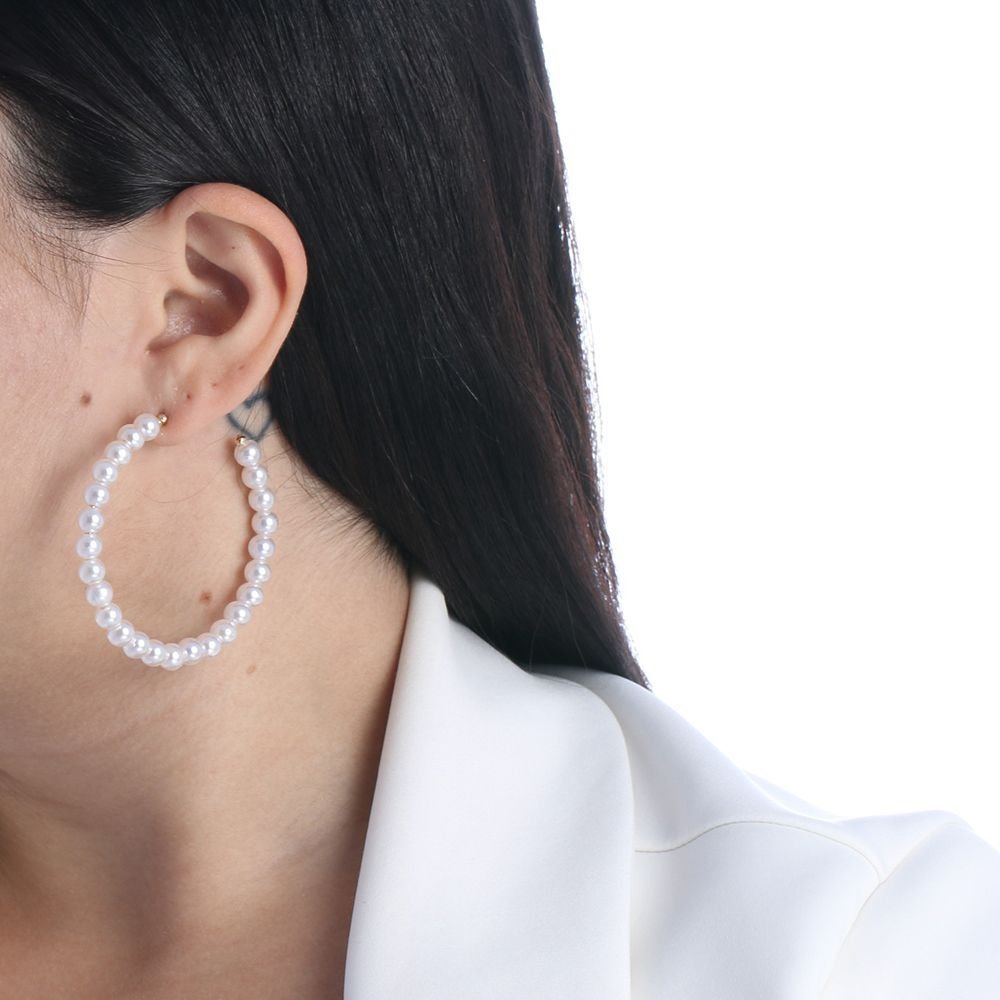 Brt-5766-Do Brinco De Argola De Pérolas