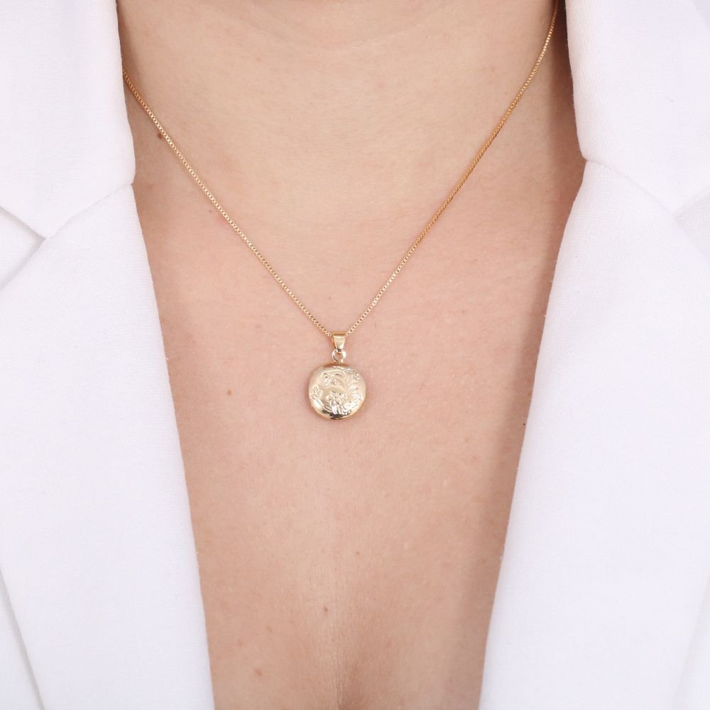 Clt-2720-Fo Colar Relicário