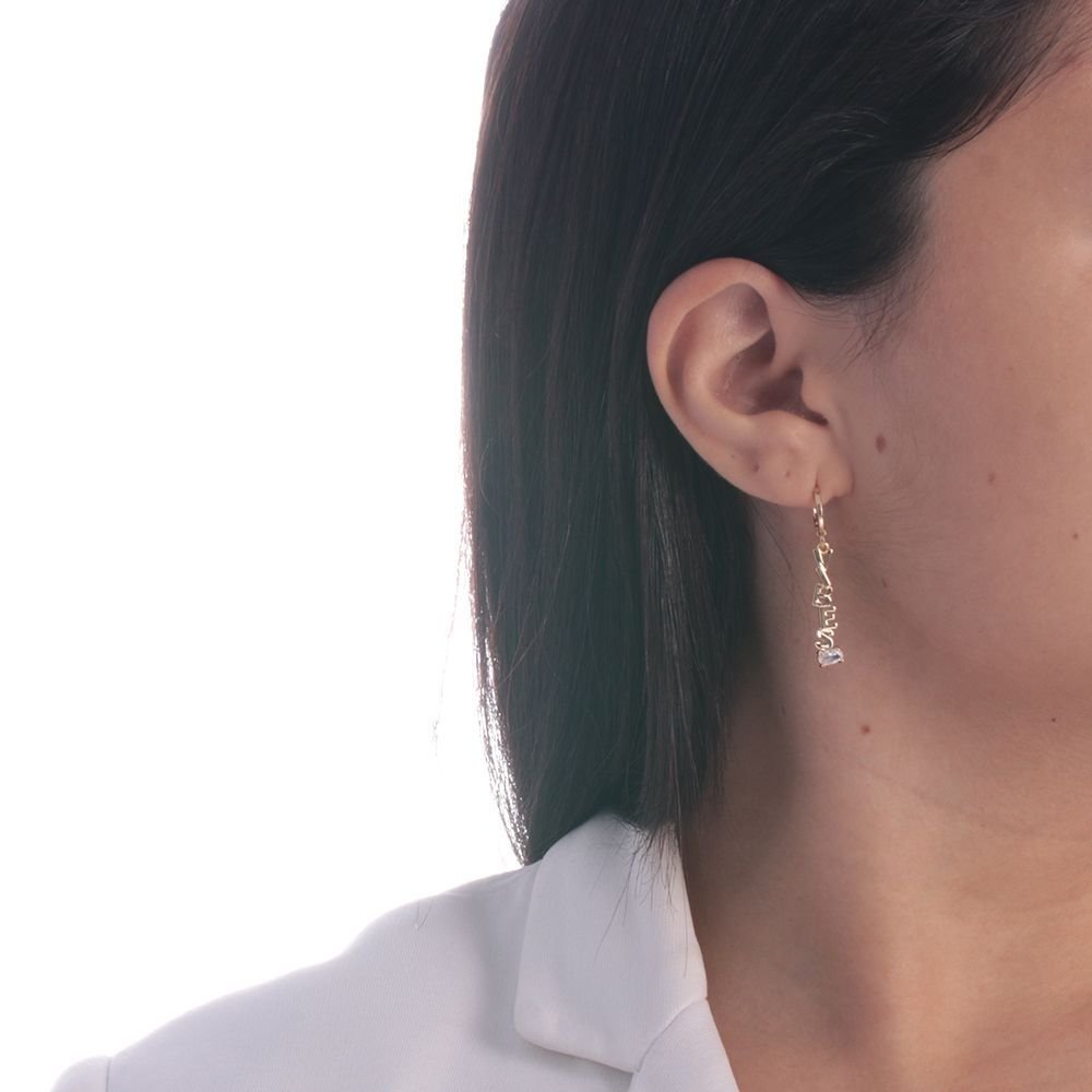 Brt-6154-Do - Brinco Argola Articulada 'Good Vibes'