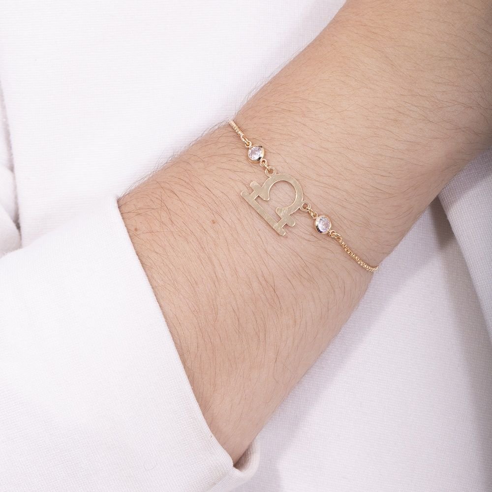 Pst-2473-Fo-Libra - Pulseira Gravatinha Signos