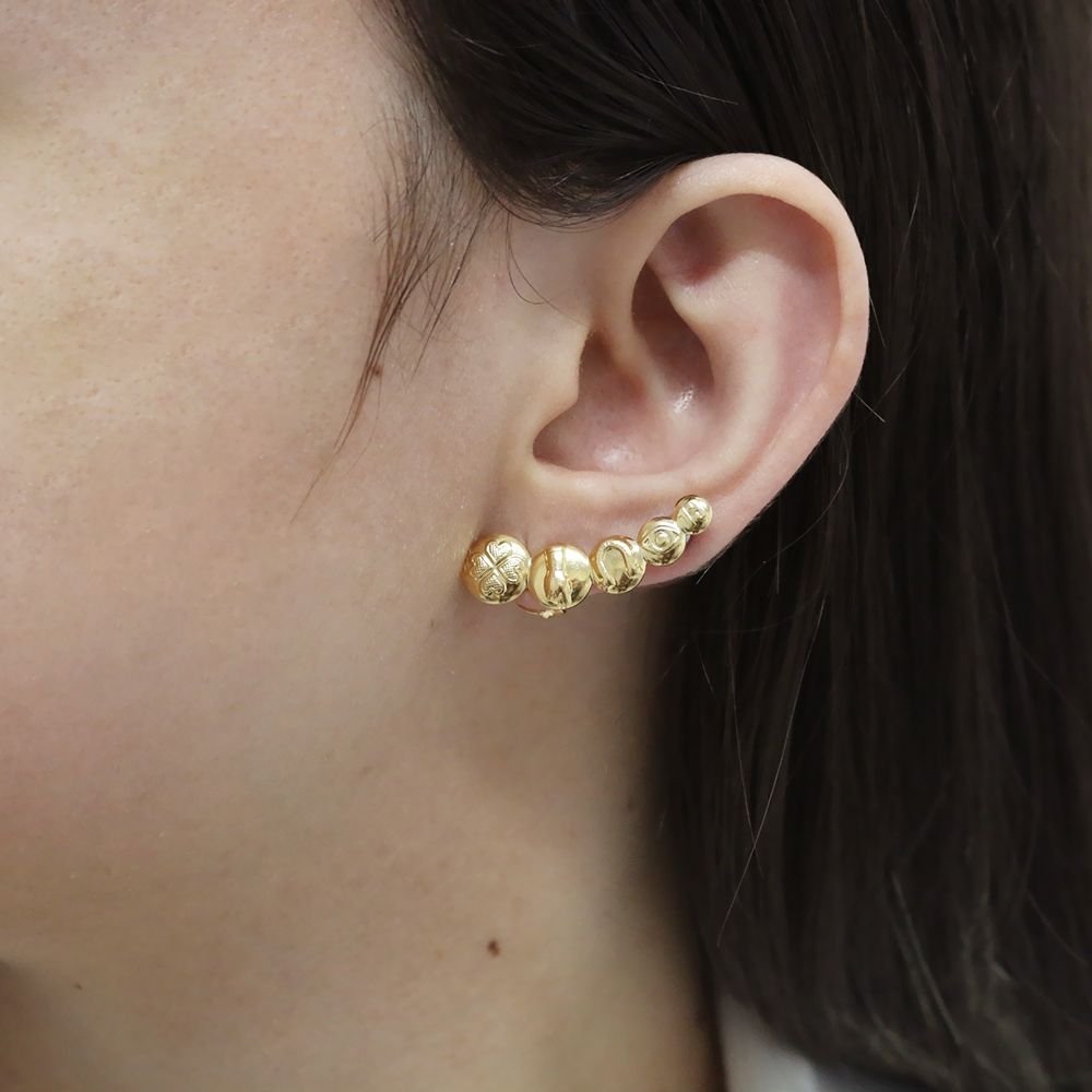 Brt-6483-Do - Brinco Ear Cuff Detalhado
