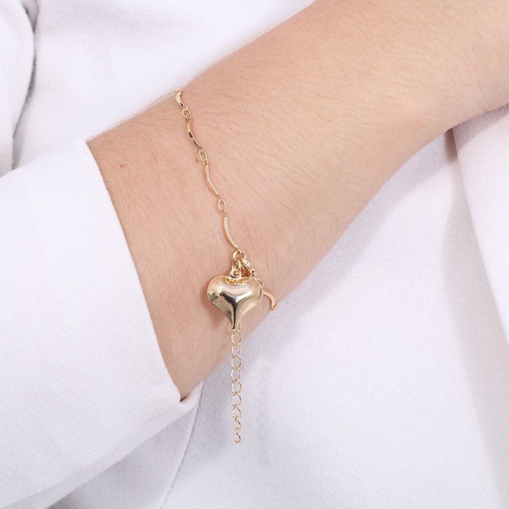 Pst-3055-Fo Pulseira Com Pingente De Coração