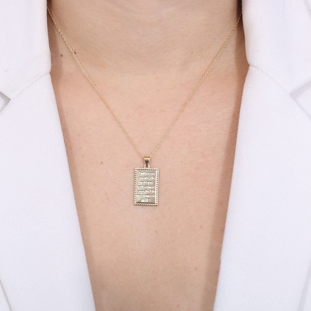 Clt-5097-Fo - Colar Homenagem A Mãe