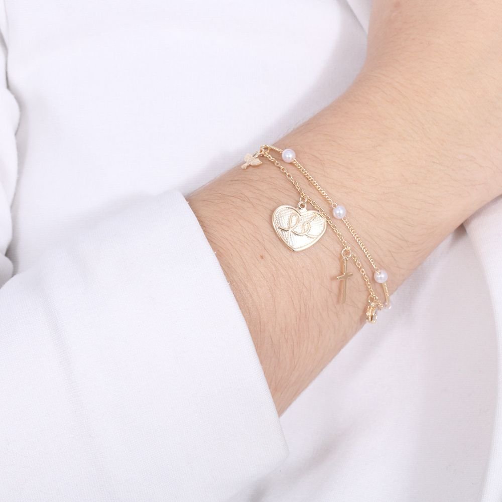 Pst-3108-Fo Pulseira Com Pingentes Religiosos