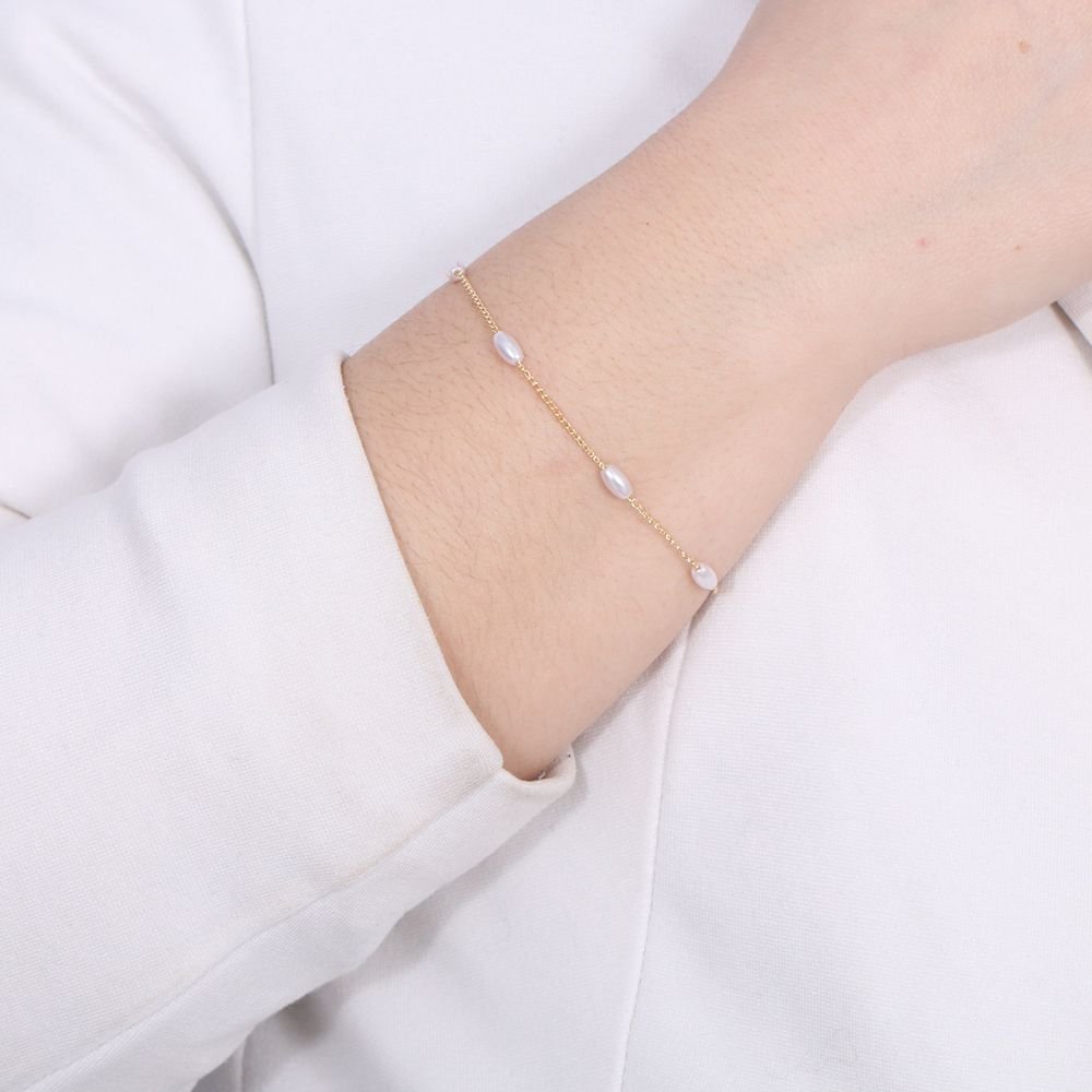 Pst-2508-Fo Pulseira De Pérolas
