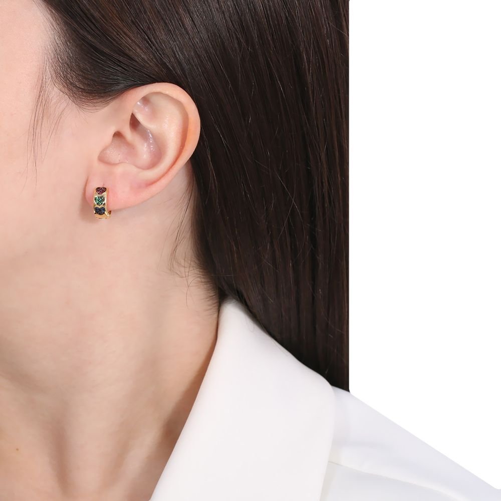 Ag-362-Do-C/Ródio Argolinha Coração Detalhados Em Ródio