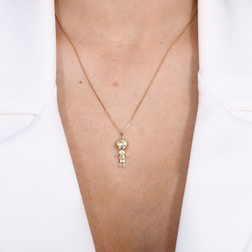 Clti-1263-Fo Colar De Menino (45cm+5cm)