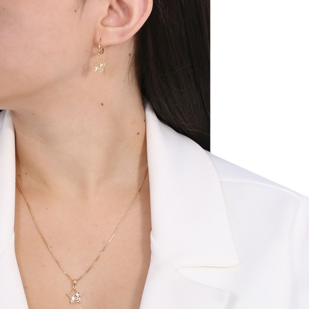 Cjt-391-Fo 45cm+5cm Veneziana 0.8mm Conjunto De Estrela