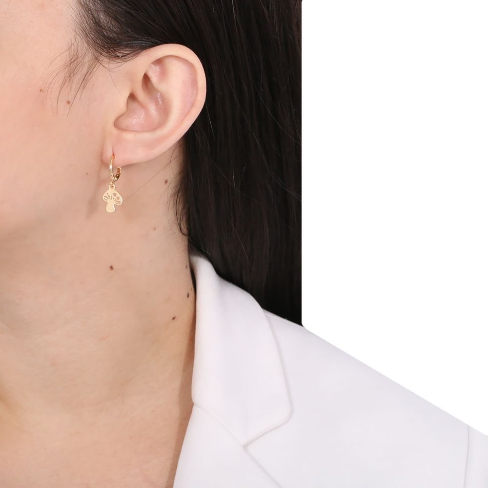 Bls-522-Do Brinco De Argolinha De Cogumelo