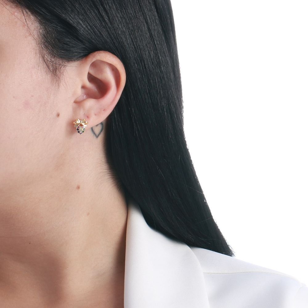 Brf-736-Do Brinco De Coração Com Laço