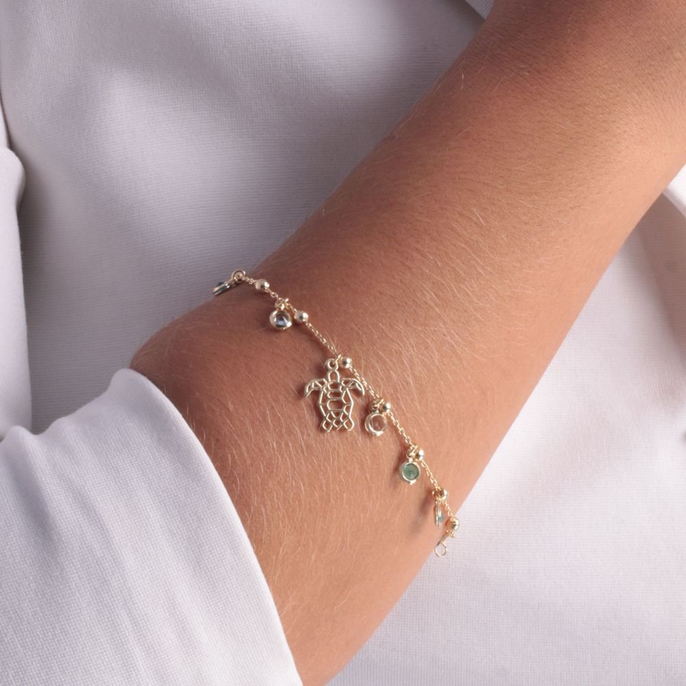 Pll-35-Fo Pulseira De Tartaruga
