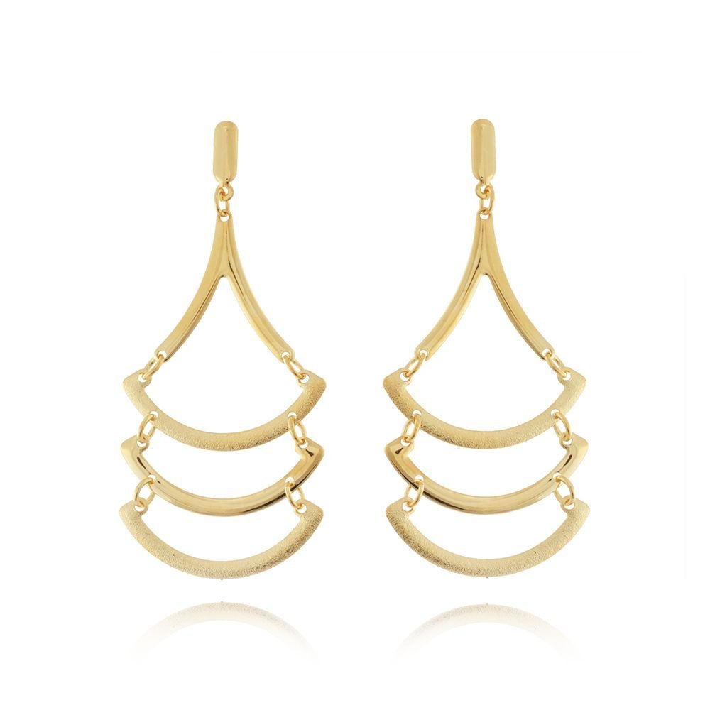 Brt-5059-Do (6,5cm) Brinco Longo Liso
