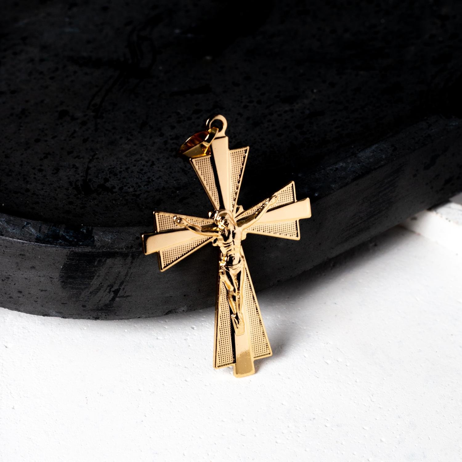 Pgt-237-Fo Pingente De Cruz Com Cristo (35mm)