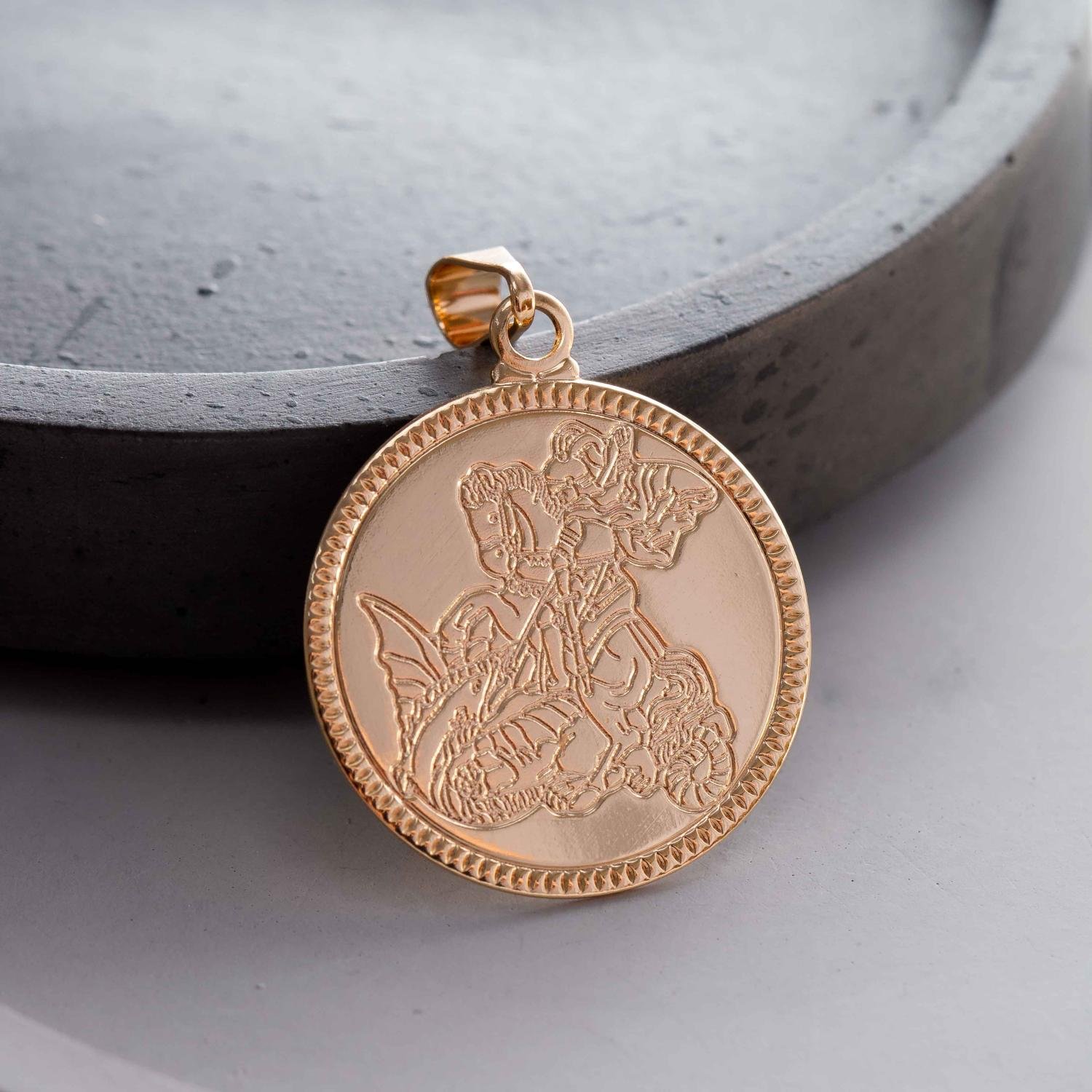 Pgt-269-Fo Pingente São Jorge 25mm