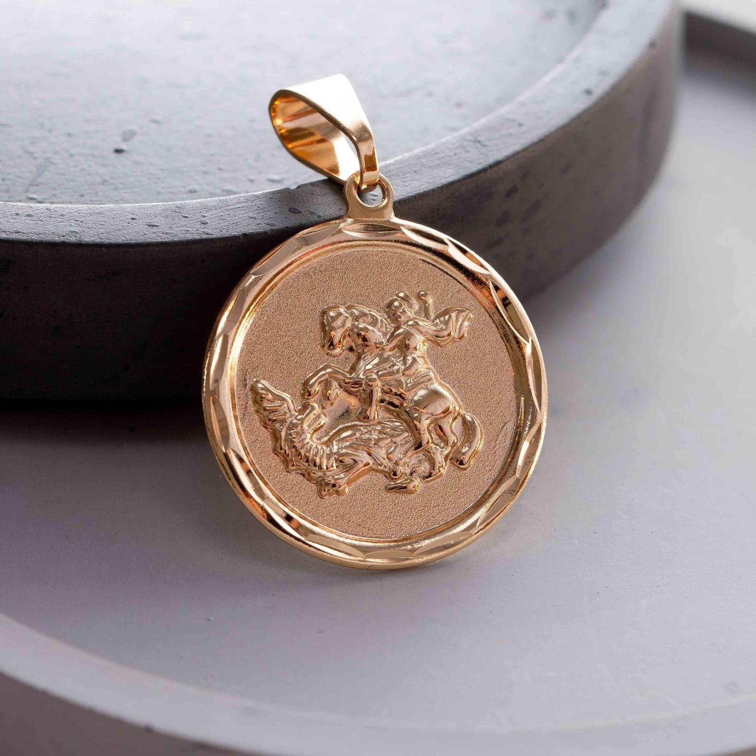 Pgt-284-Fo Pingente Medalha De São Jorge.