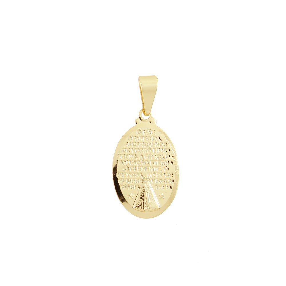 Pgt-390-Fo Pingente De Medalha De Nosso Senhora Aparecida.
