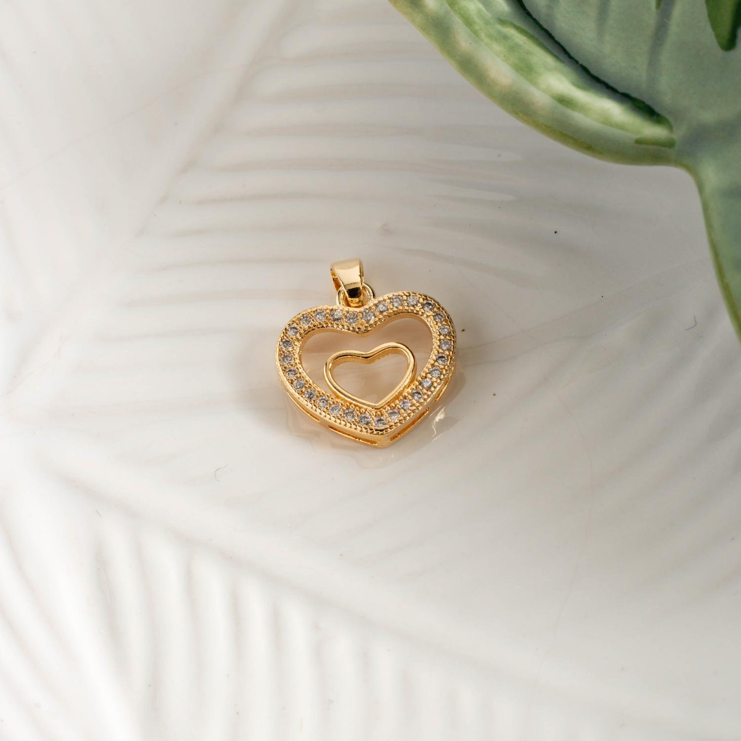 Pgt-441-Fo Pingente De Corações Cristal.