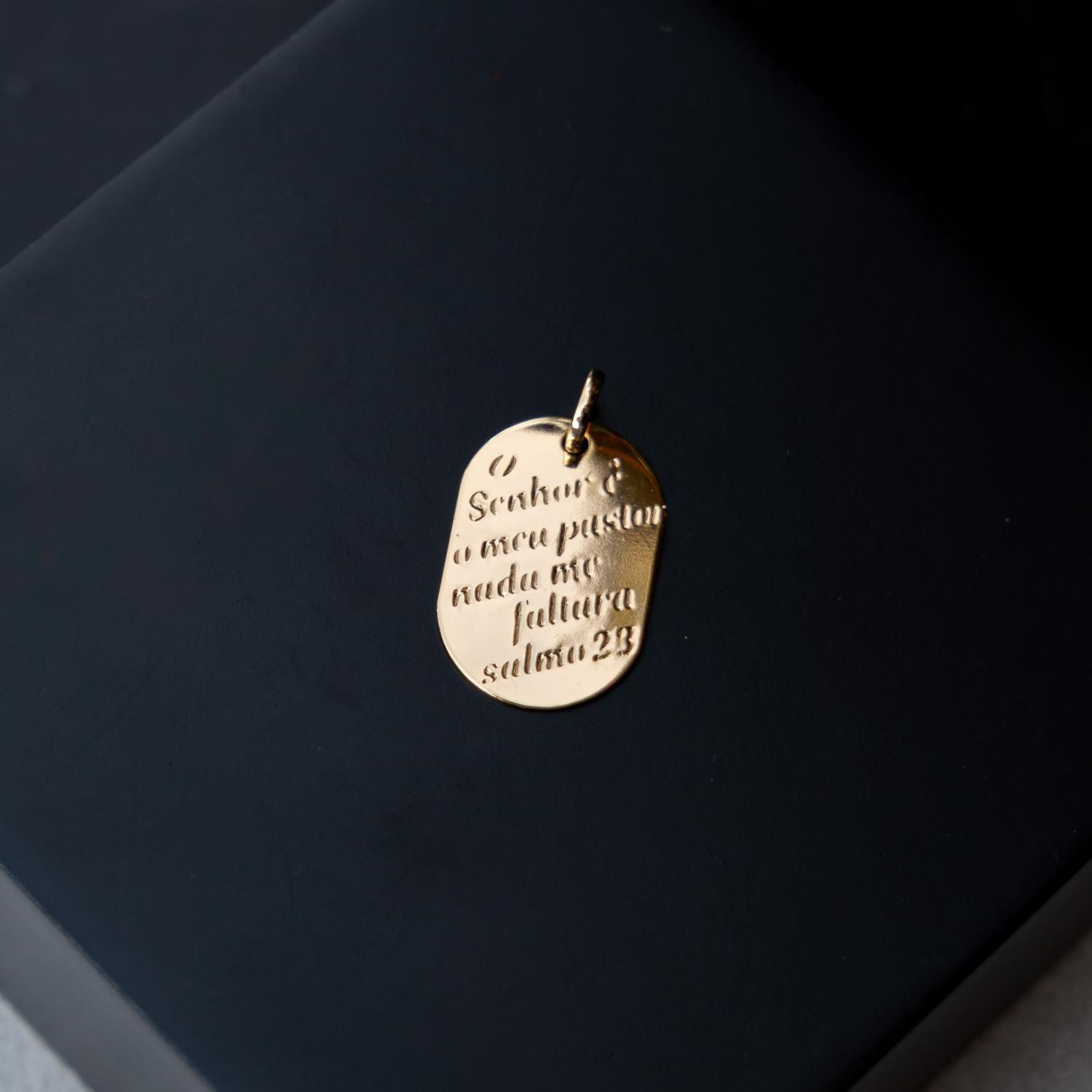 Pgt-478-Fo Pingente Oração Senhor É Meu Pastor E Nada Me Faltará.