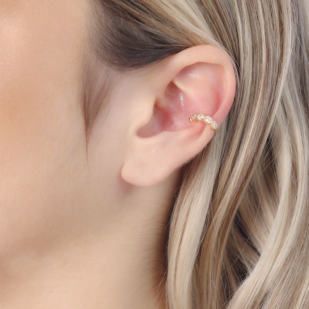 Pir-328-Do (Par) Piercing Cravejado De Zircônias. Pir-328-Do (Par) Piercing Cravejado De Zircônias.