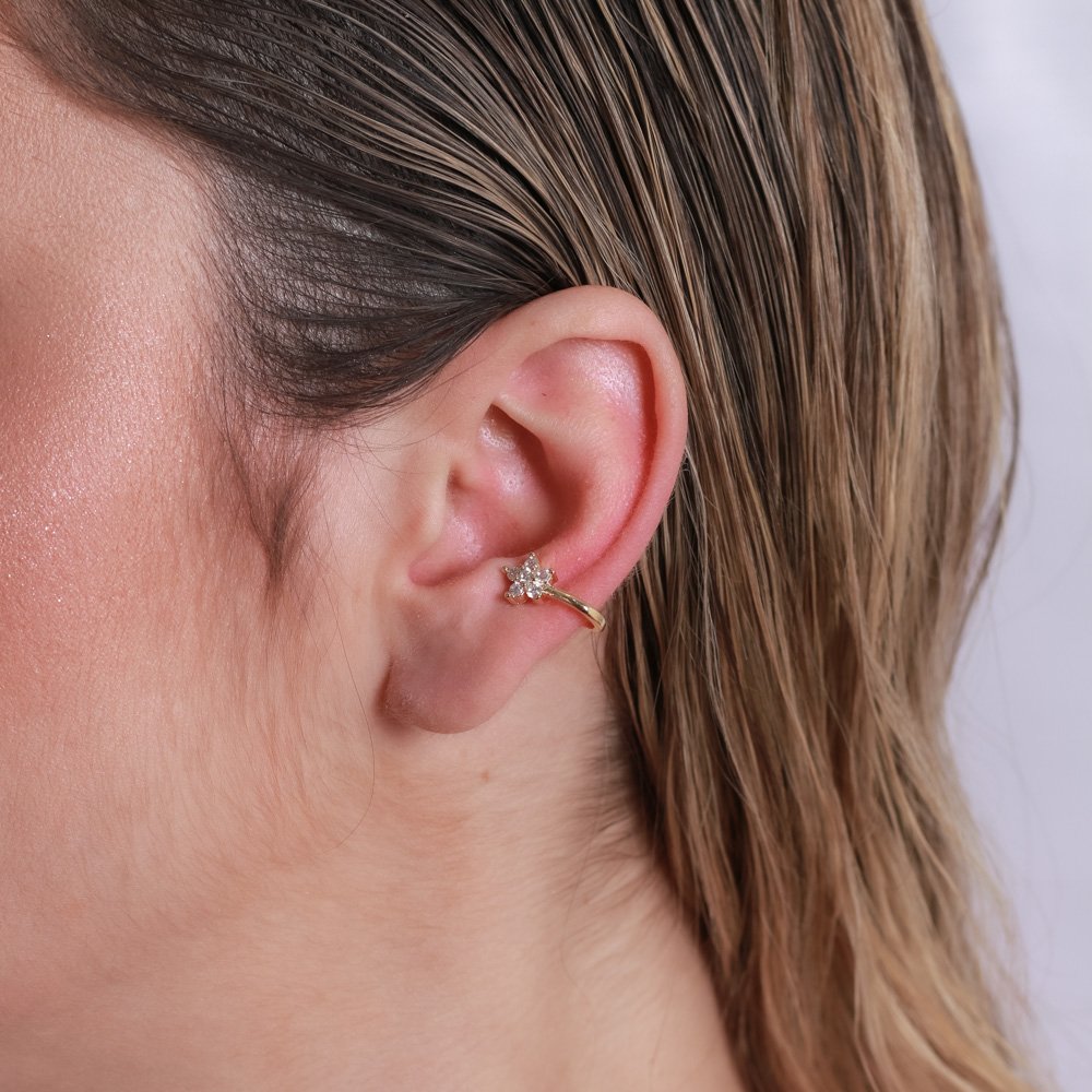 Pir-351-Do Piercing Com Estrelas Cravejado Cristal (Par).&Nbsp;