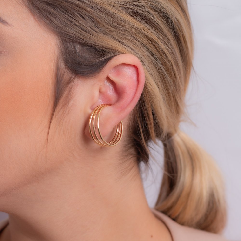 Pir-77-Do Piercing Fake Fio Triplo Liso