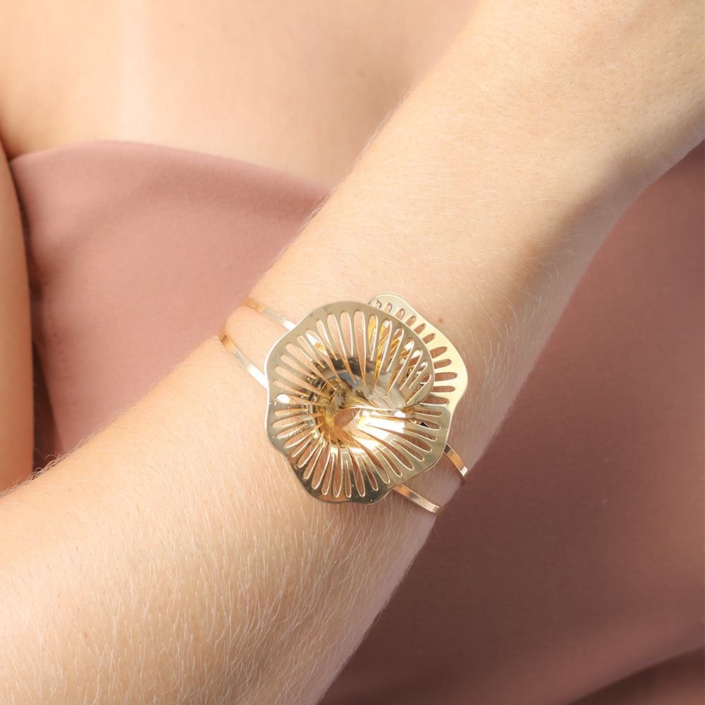 Pll-159-Fo Bracelete De Flor Detalhada (0,8mm).