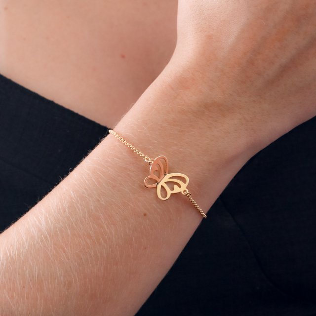 Pll-257-Fo Pulseira Com Borboleta.