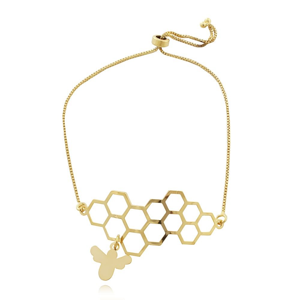 Pll-33-Fo Pulseira Colmeia De Abelha