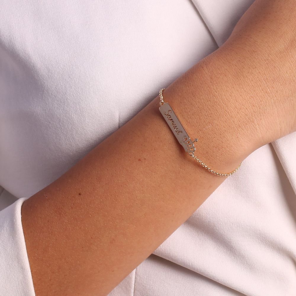 PRS-50-FO PULSEIRA COM NOME E COROA VAZADOS