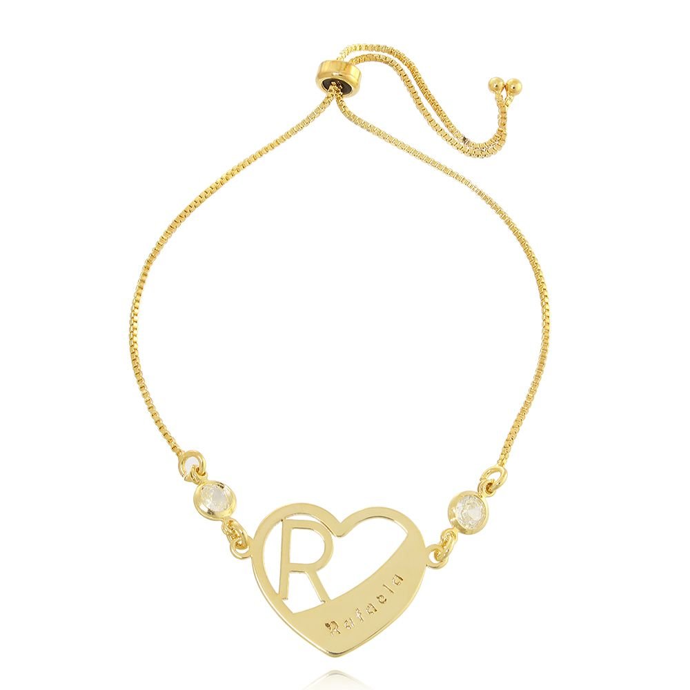 PRS-514-FO PULSEIRA CORAÇÃO COM INICIAL E NOME