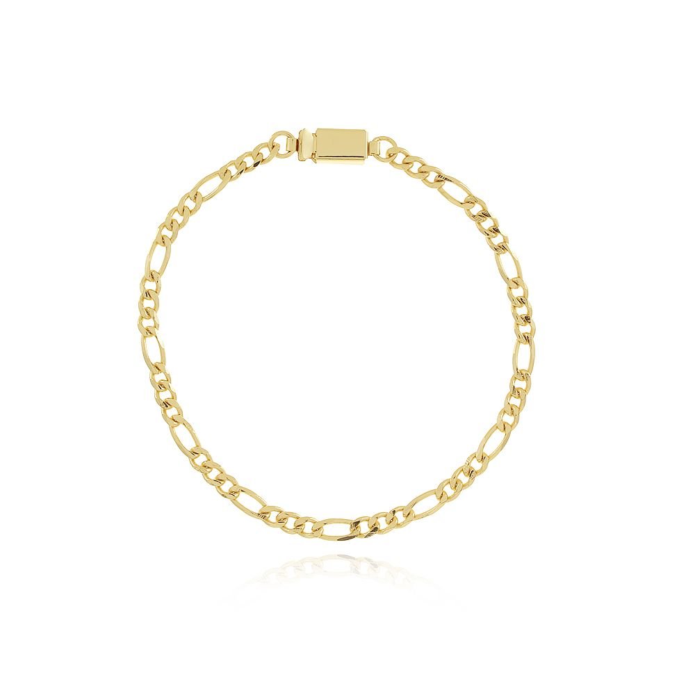 Psm-134-Fo Pulseira masculina elos figaro 3 por 1 (21cm)