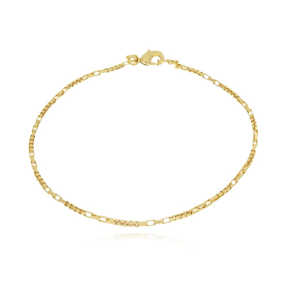 Psm-180-Fo Pulseira masculina elos veneziana quadrada (21cm)