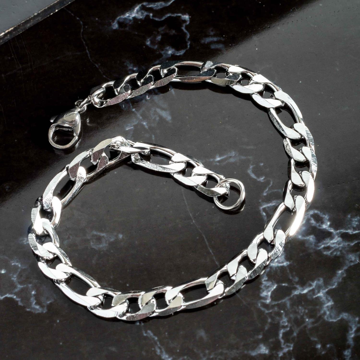 Psm-301-Aço Inox Pulseira De Elos Masculina (Aço Inox).