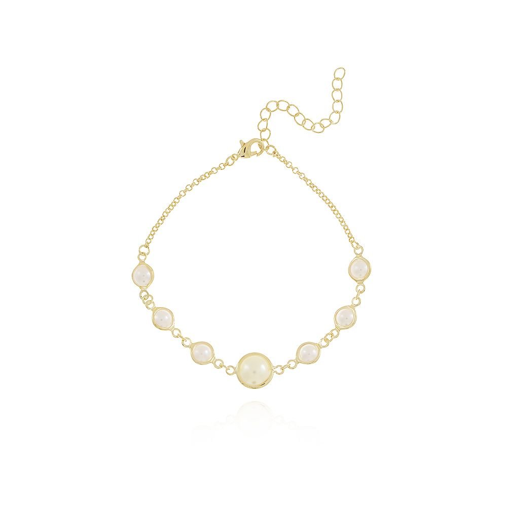 Pst-1095-Fo Pulseira De Pérolas
