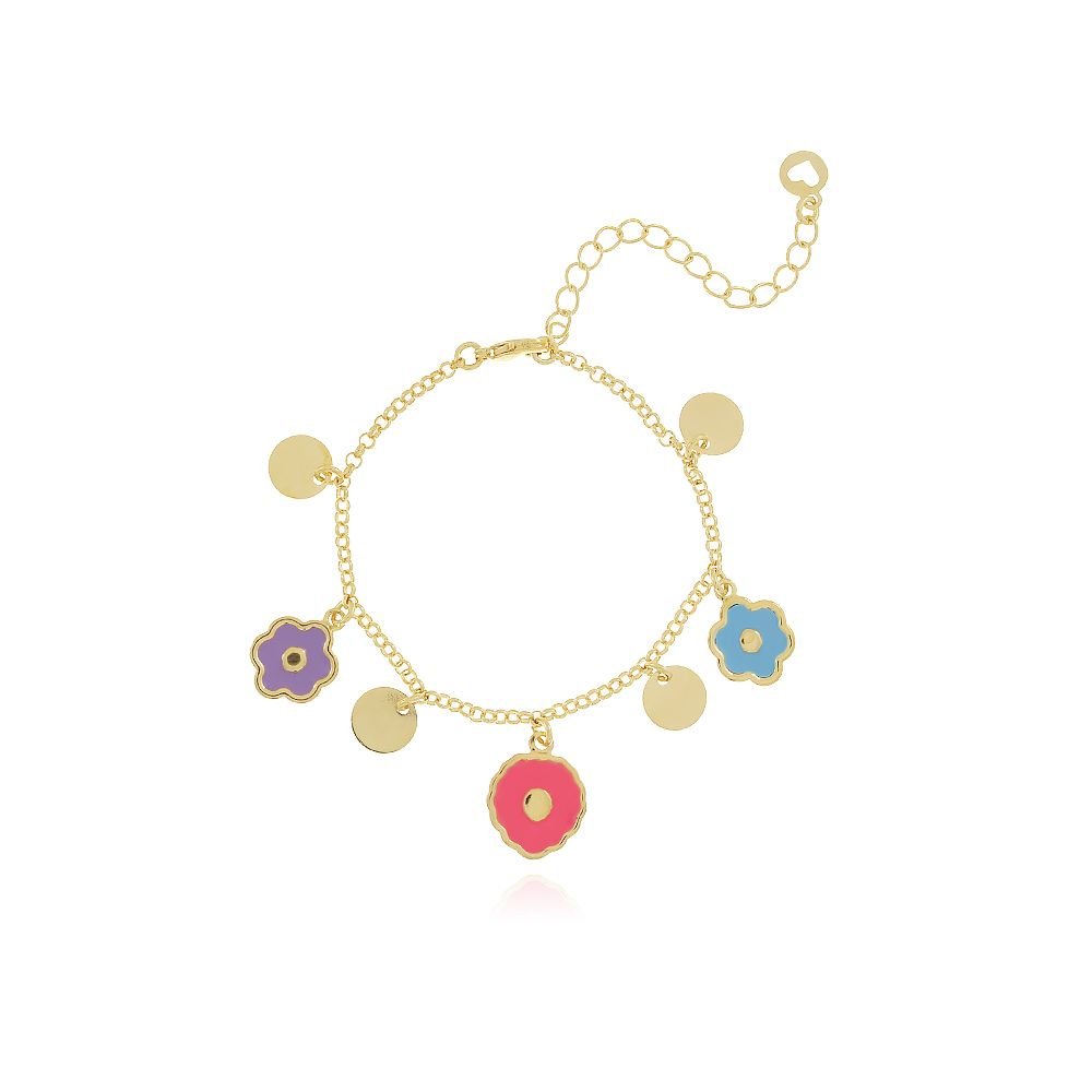 Pst-1336-Fo Pulseira Resinada Colorida