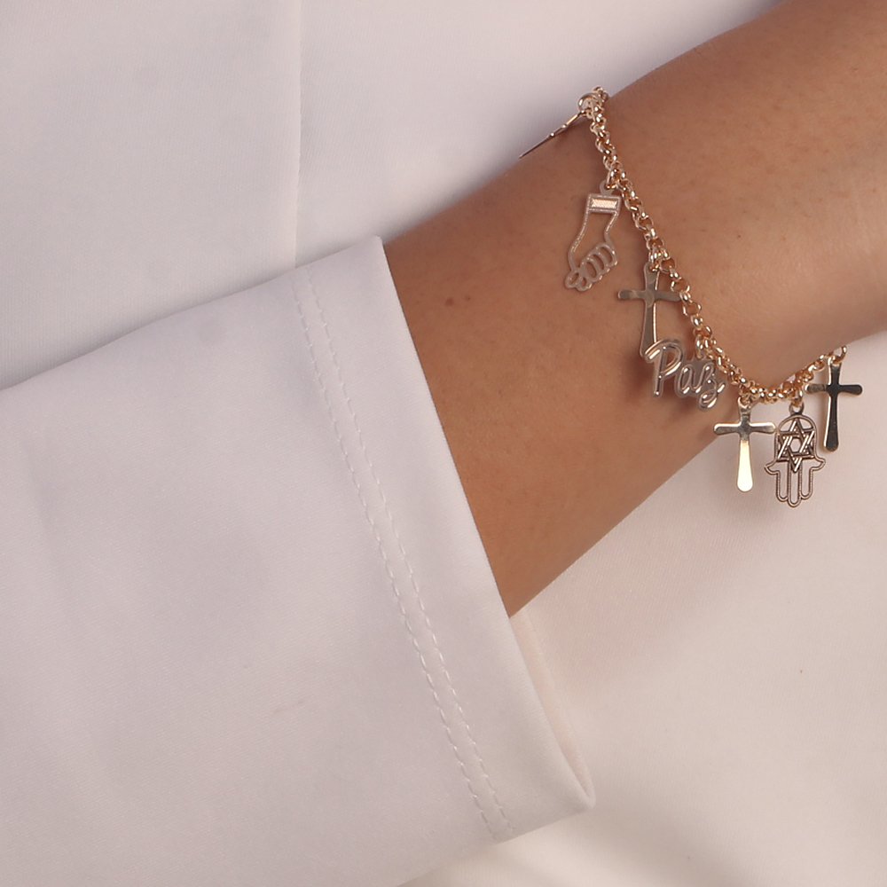 Pst-1760-Fo - Pulseira Mix Religioso