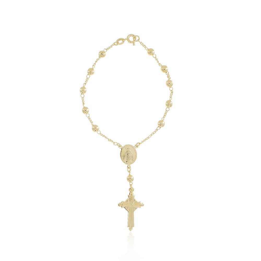 Pst-1912-Fo Pulseira Terço De Bolinhas
