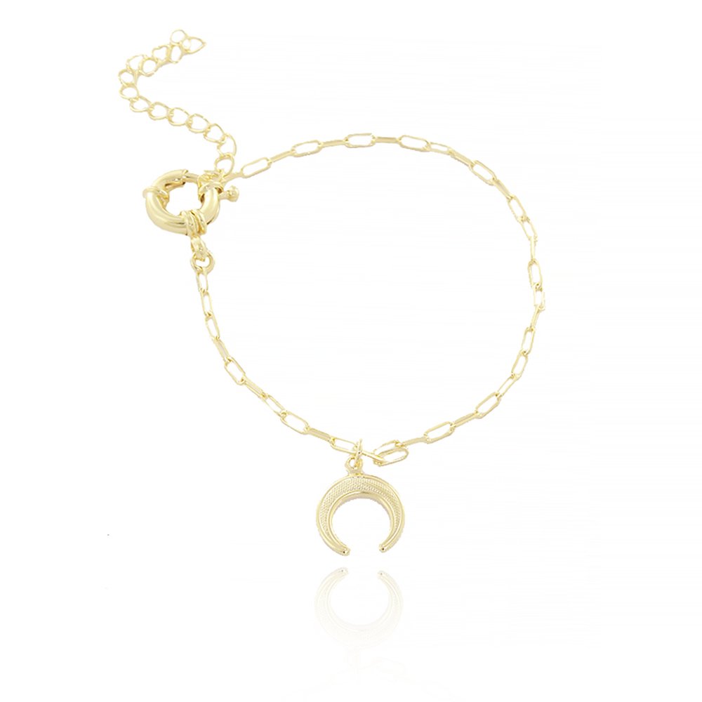 Pst-1930-Fo Pulseira Com Pingente De Lua