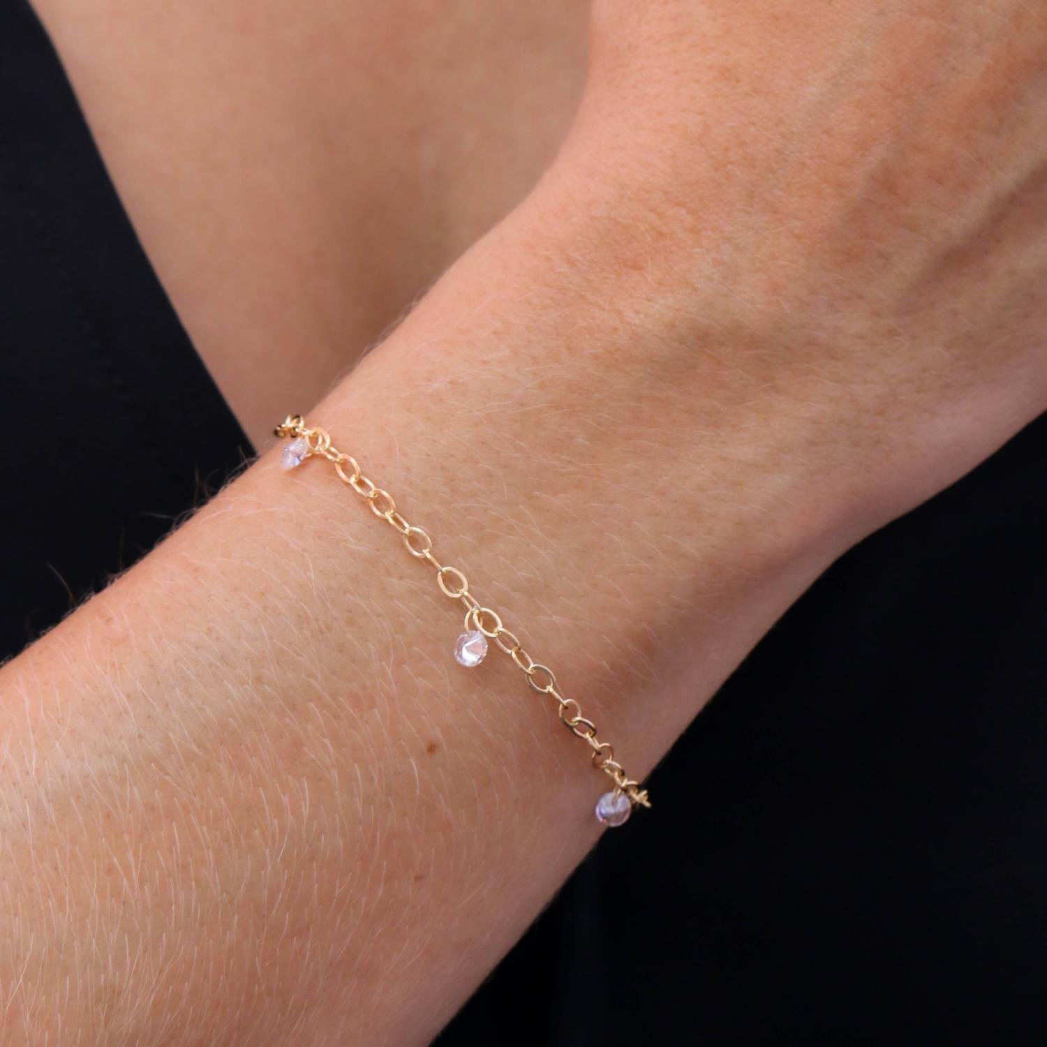 Pst-2038-Fo Pulseira Com Zircônias Cristal.