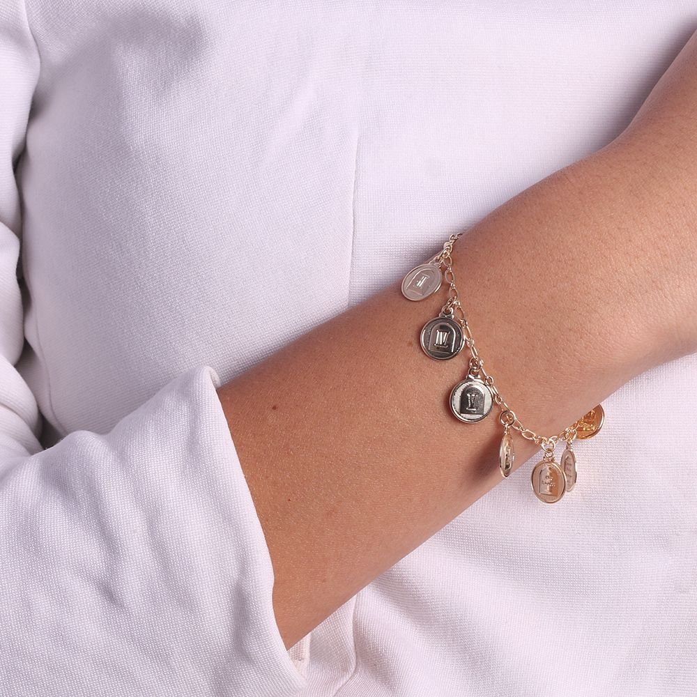 Pst-2245-Fo Pulseira Medalhas Dez Mandamentos
