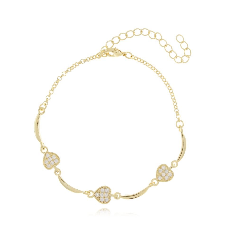 Pst-2404-Fo Pulseira De Corações