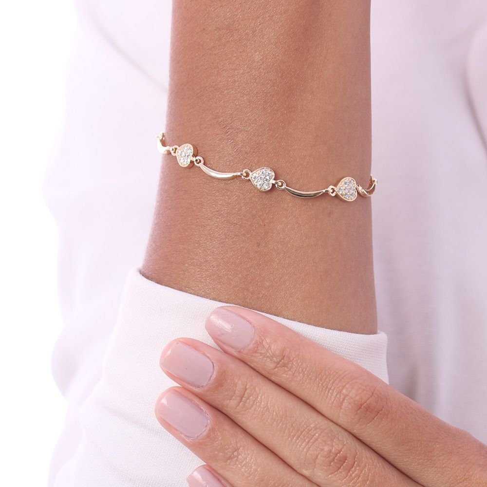 Pst-2404-Fo Pulseira De Corações