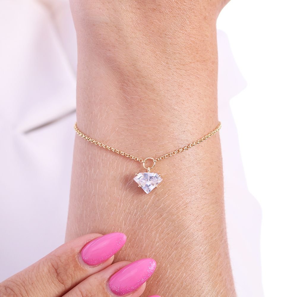 Pst-2415-Fo Pulseira Com Pedra Azul