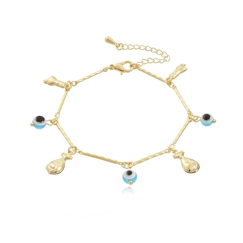 Pst-2462-Fo Pulseira Palito Mix Olho Grego