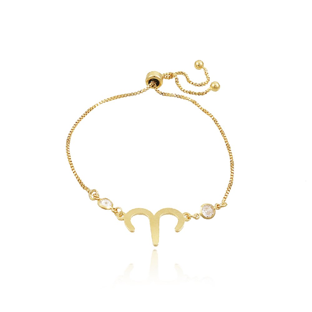 Pst-2467-Fo-Áries - Pulseira Gravatinha Signos